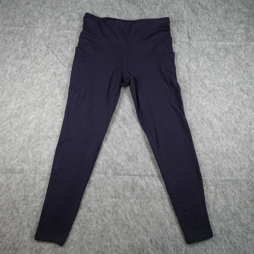 Athleta Pants Womens Medium‎ Blue Altitude Stash Polartec Powerstretch Legging